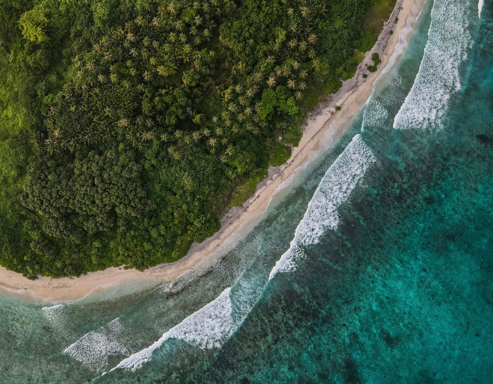 Aerial atoll & reef