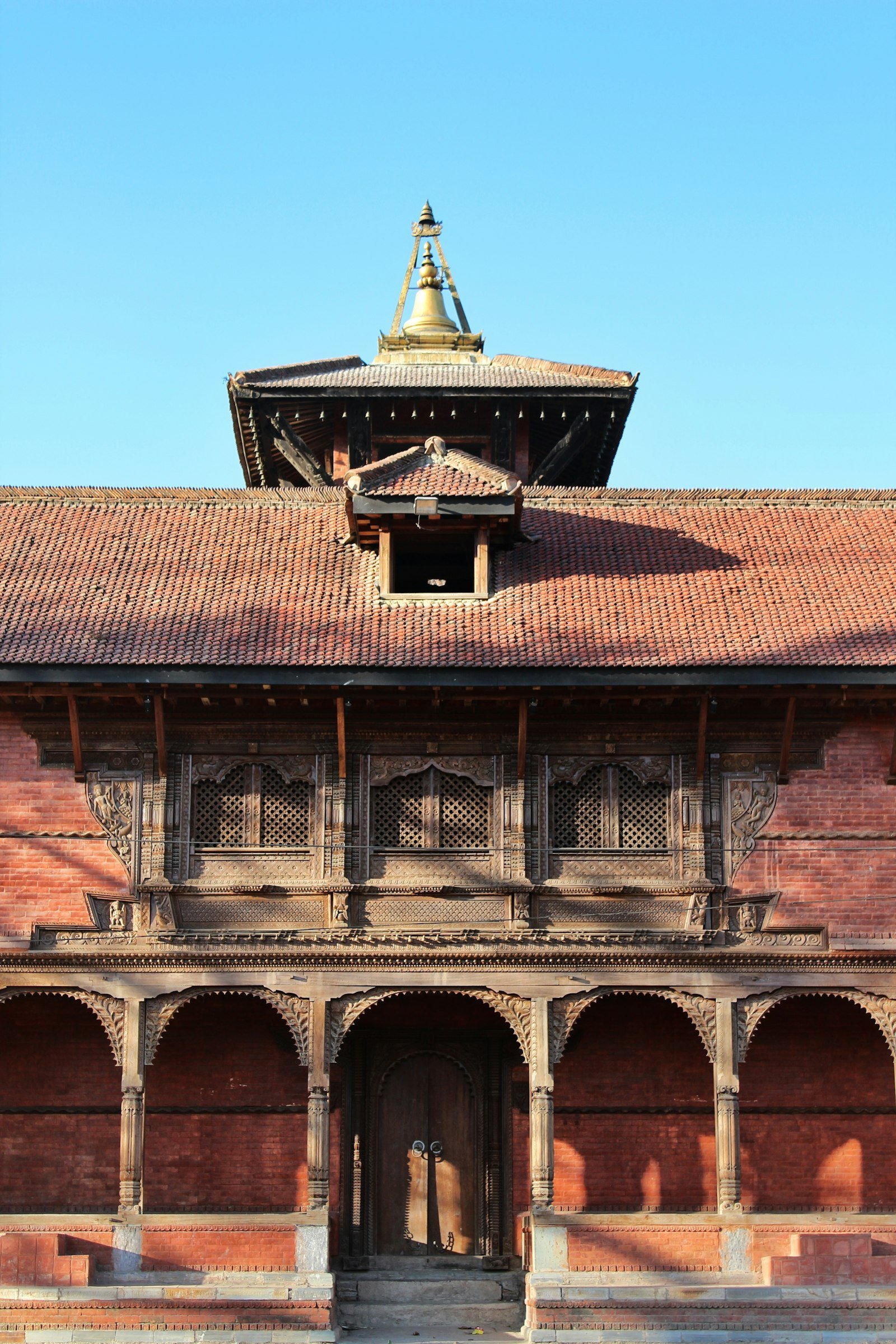 Newari heritage architecture — carved brick and timber