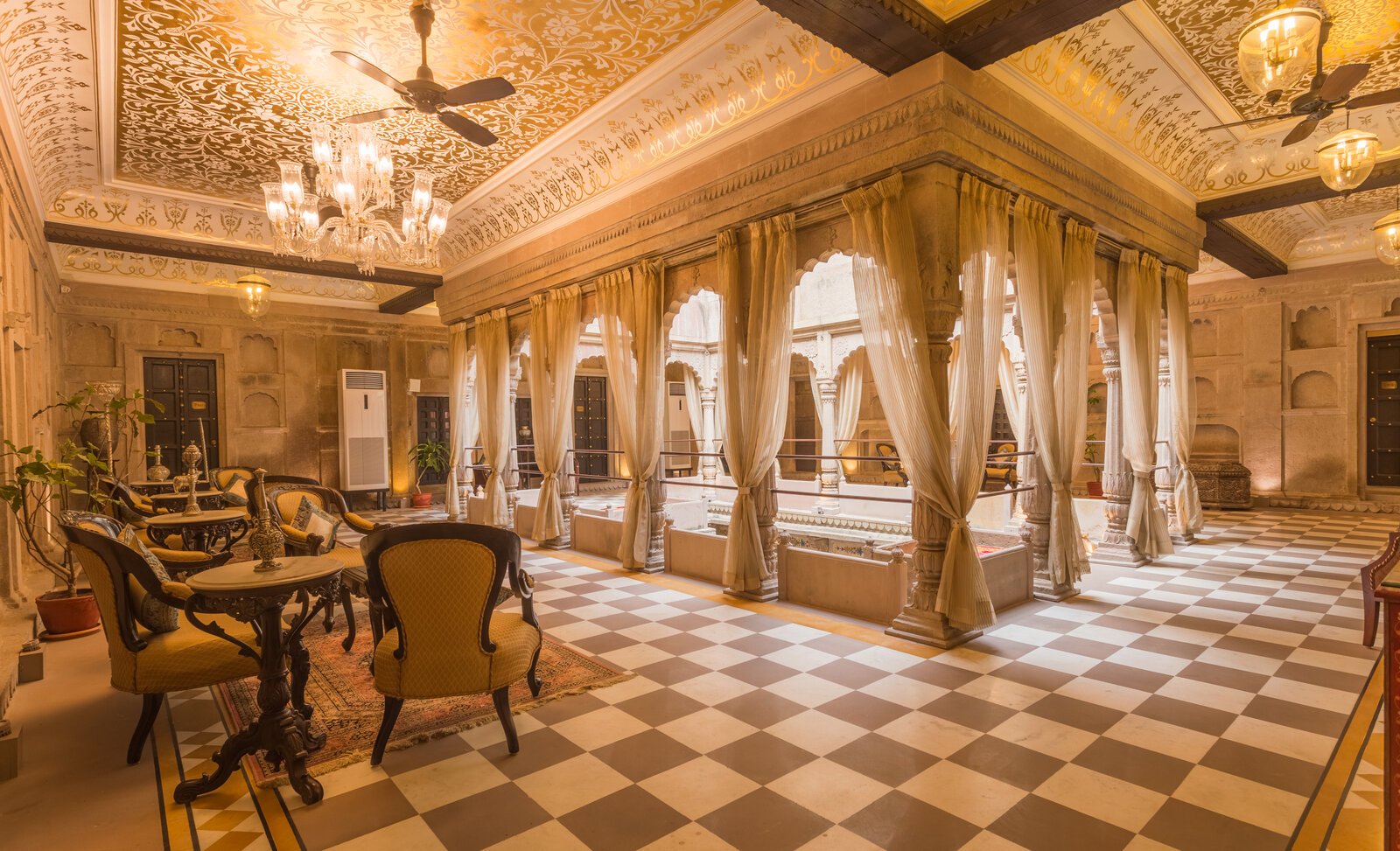 Heritage palace interior buy-out — Umaid Bhawan / Falaknuma / Taj Lake Palace style